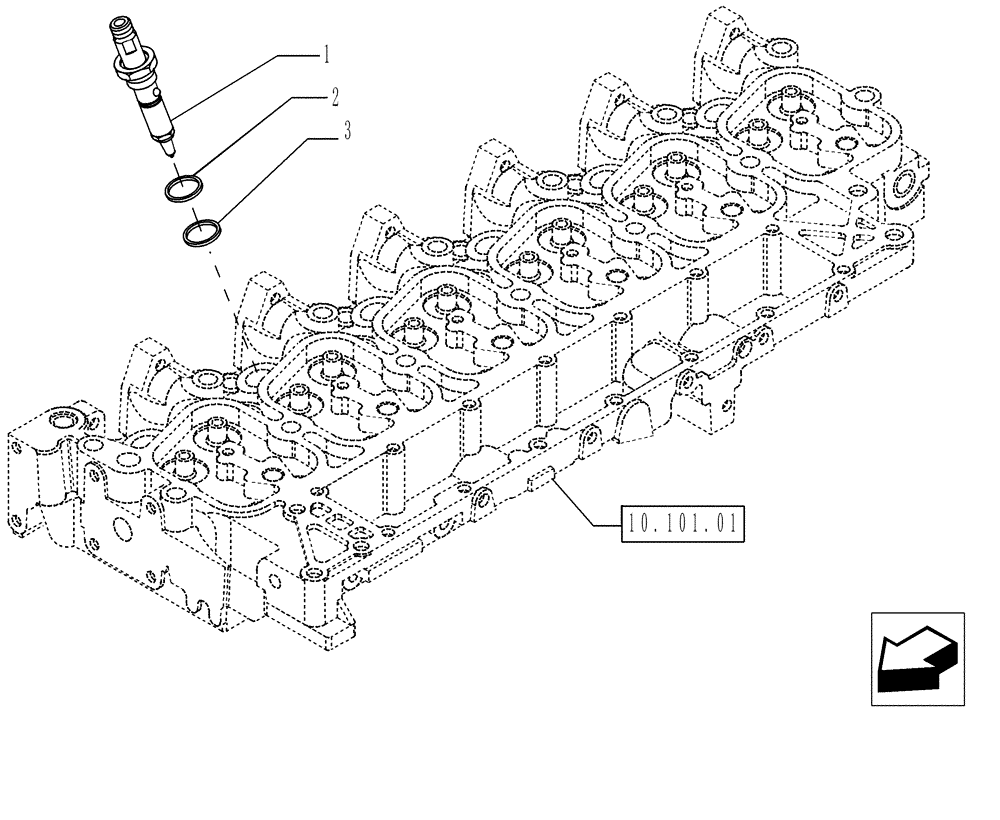 Схема запчастей Case IH P140 - (10.218.01) - INJECTION EQUIPMENT - INJECTOR (10) - ENGINE