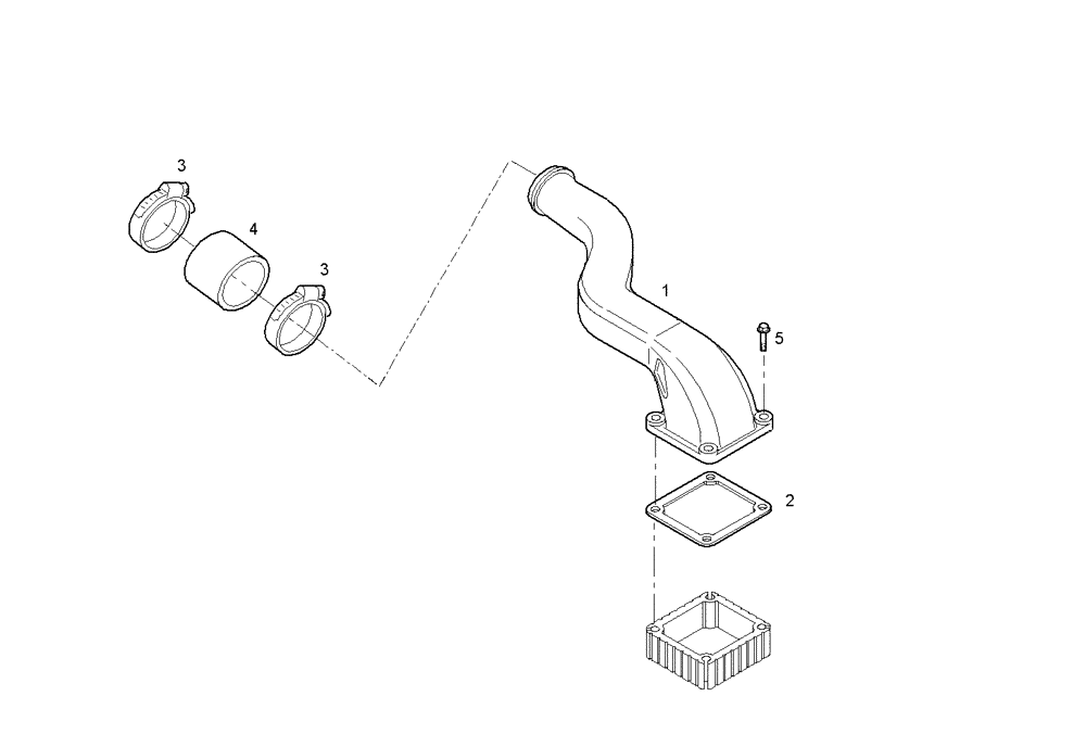 Схема запчастей Case IH F4CE0354C D601 - (0715.003) - ENGINE AIR INTAKE 
