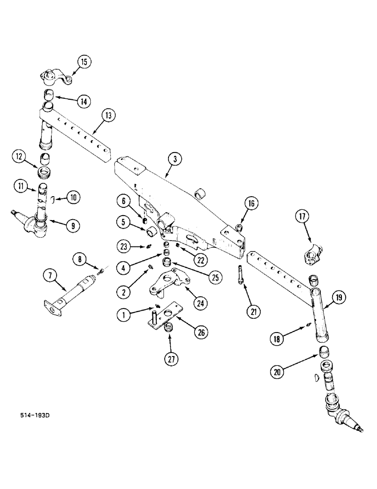 Схема запчастей Case IH 248 - (5-318) - ADJUSTABLE FRONT AXLE - STRAIGHT (06) - POWER TRAIN