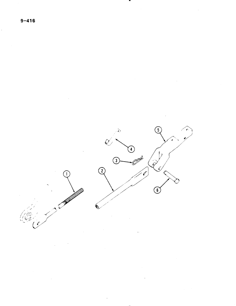Схема запчастей Case IH 485 - (9-416) - THREE POINT HITCH STABILIZER (09) - CHASSIS/ATTACHMENTS