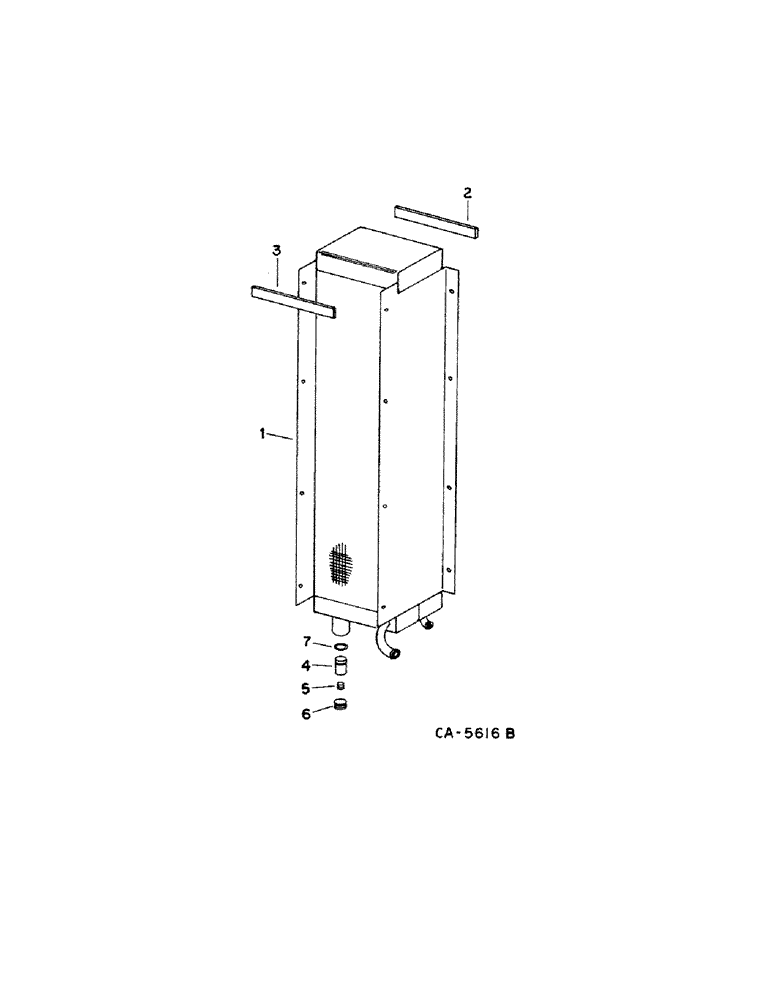Схема запчастей Case IH 1460 - (10-77[A]) - HYDRAULICS, OIL COOLER (07) - HYDRAULICS
