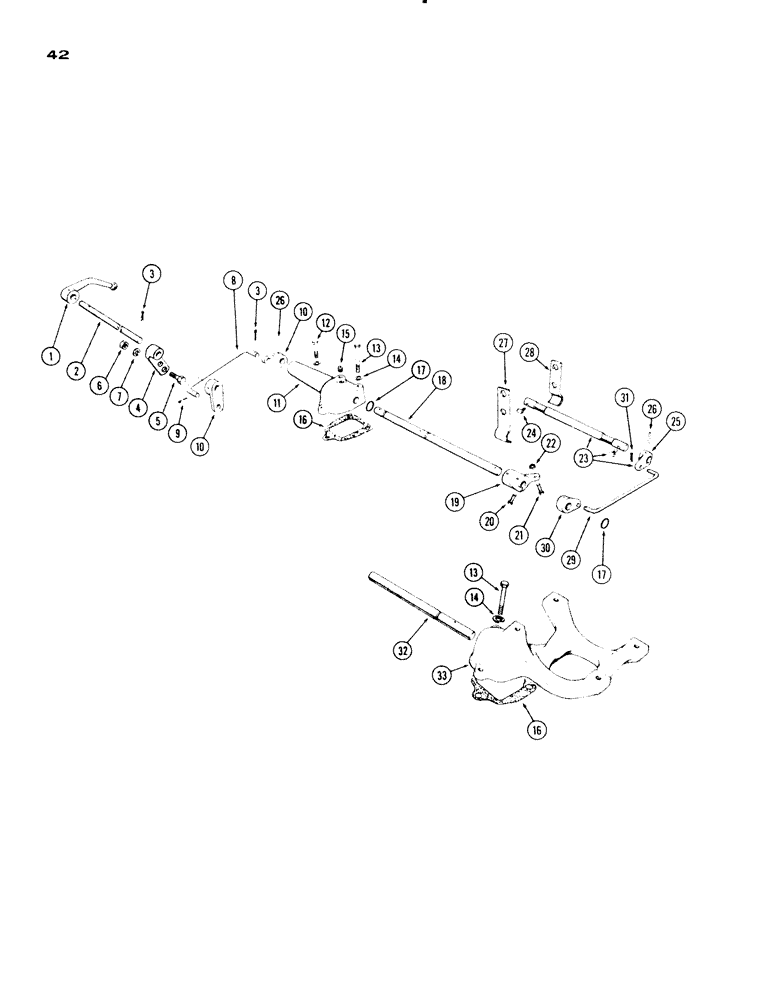 Схема запчастей Case IH 830-SERIES - (042) - DECOMPRESSOR, 267 AND 301 DIESEL ENGINES (02) - ENGINE