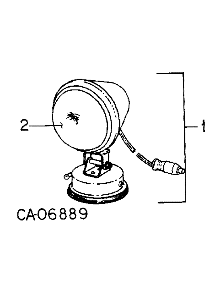 Схема запчастей Case IH 1586 - (08-16) - ELECTRICAL, AUXILIARY FLOOD LIGHT PARTS ACCESSORY (06) - ELECTRICAL