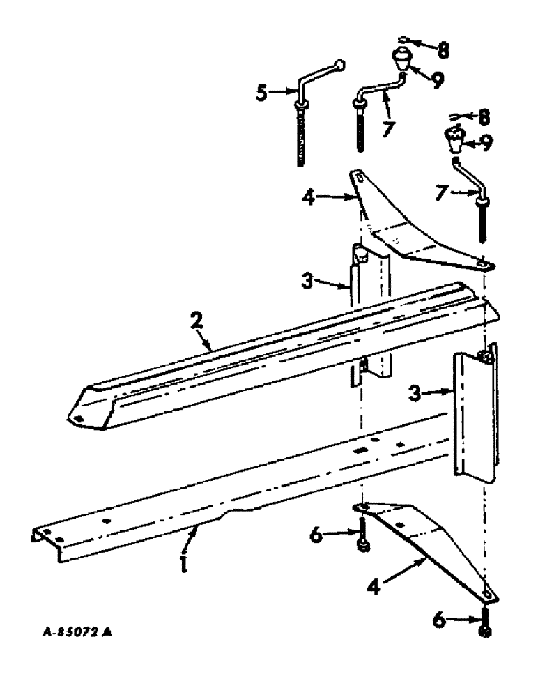 Схема запчастей Case IH 420 - (D-42) - TOP AND BOTTOM TENSION CHANNEL, WHEN ORDERED 