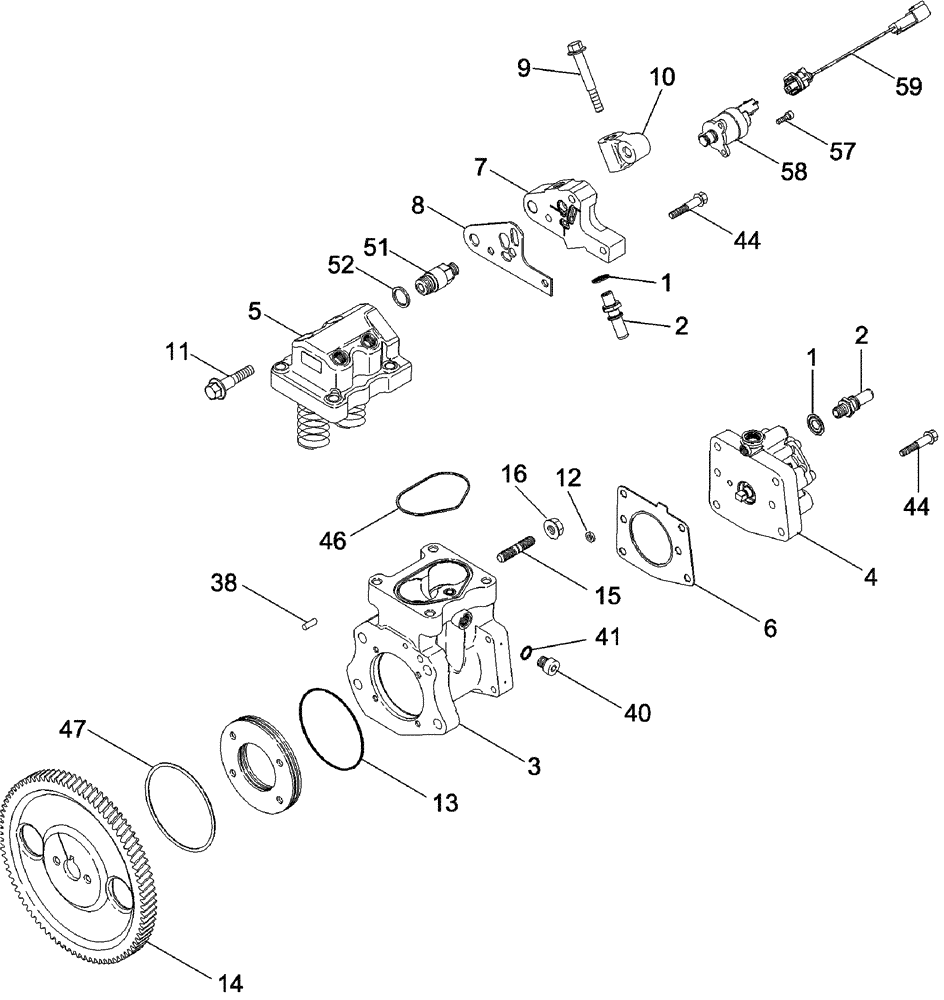Схема запчастей Case IH 620 - (03-03) - FUEL INJECTION - PUMP AND DRIVE (02) - FUEL SYSTEM