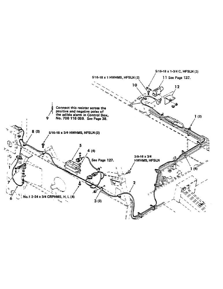 Схема запчастей Case IH 8450 - (136) - KICKER EJECTOR, ELECTRICAL CONTROL ASSEMBLY, FRONT, S.N. CFH0015001 AND ON (16) - BALE EJECTOR