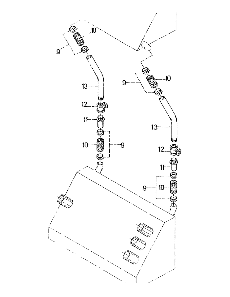 Схема запчастей Case IH 7000 - (B05-05) - HYDRAULICS, SUCTION LINES, ROTARY CHOP 7000 Hydraulic Components & Circuits
