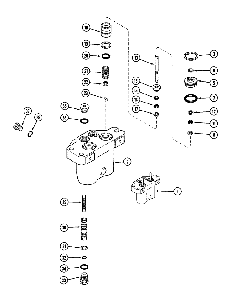 Схема запчастей Case IH 3294 - (7-246) - MASTER BRAKE VALVE ASSEMBLY (07) - BRAKES