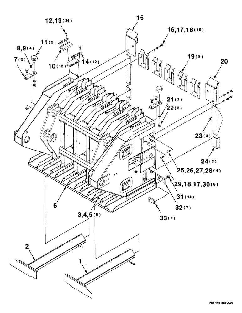 Схема запчастей Case IH 8585 - (5-20) - PLUNGER ASSEMBLY (13) - FEEDER
