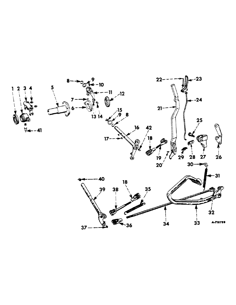 Схема запчастей Case IH 606 - (100) - CLUTCH, CLUTCH CONTROL AND TORQUE AMPLIFIER CONTROLS (03.1) - CLUTCH
