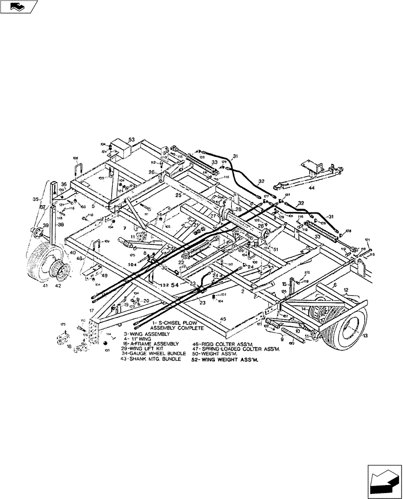 Схема запчастей Case IH S-SERIES - (75.200.02) - S-CHISEL PLOW ASSEMBLY (75) - SOIL PREPARATION