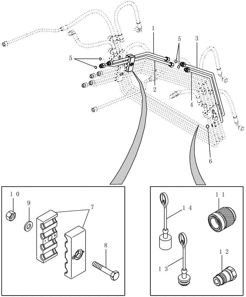 Схема запчастей Case IH LX152 - (08-03) - HYDRAULICS - AUXILIARY (08) - HYDRAULICS