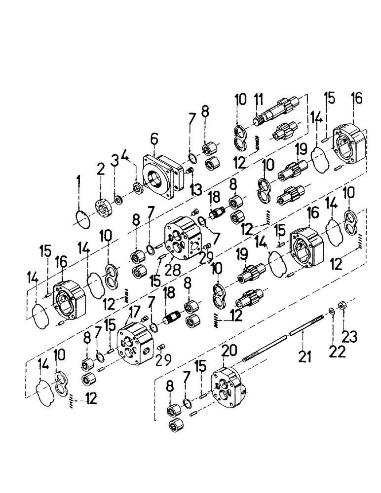 Схема запчастей Case IH 7700 - (G02-13) - LEG BASE CUTTER, HYDRAULIC MOTORS, BASECUTTER DRIVE Leg Base Cutter
