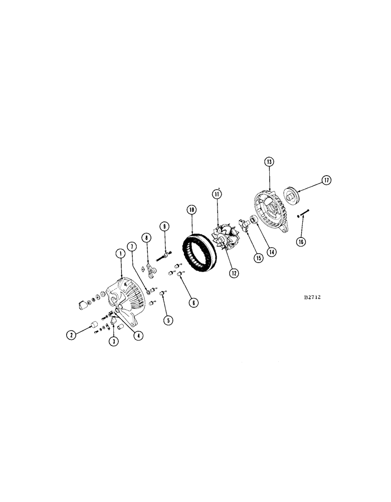 Схема запчастей Case IH 1660 - (260[A]) - ALTERNATOR (55) - ELECTRICAL SYSTEMS