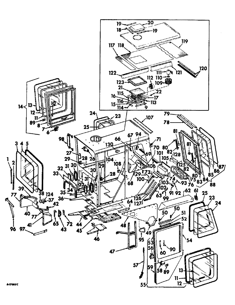 Схема запчастей Case IH 1206 - (N-03) - PARTS ACCESSORIES AND ATTACHMENTS, TRACTOR CAB AND CONNECTIONS Accessories & Attachments
