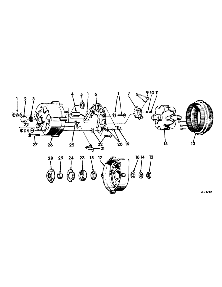 Схема запчастей Case IH 4156 - (G-03) - ELECTRICAL SYSTEM, ALTERNATOR GENERATOR, DELCO REMY (06) - ELECTRICAL SYSTEMS
