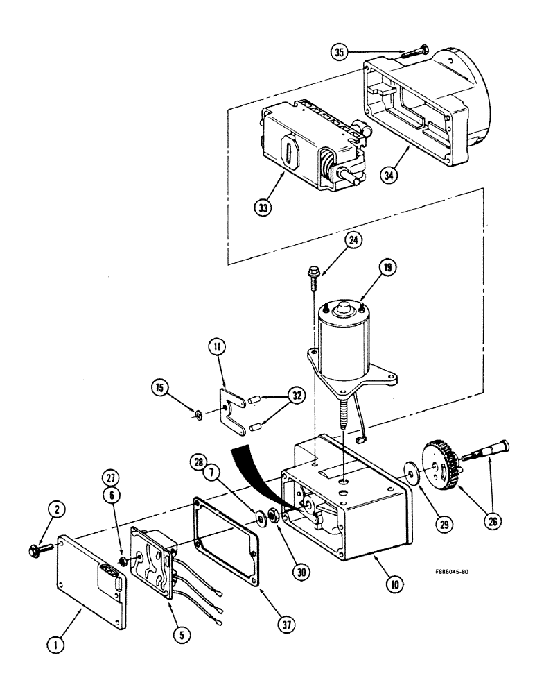 Схема запчастей Case IH 9150 - (6-090) - ELECTRIC SHIFT ASSEMBLY (06) - POWER TRAIN