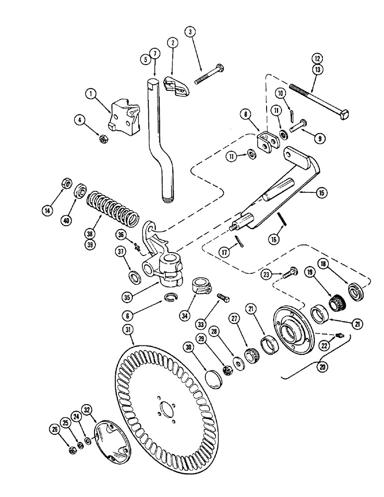 Схема запчастей Case IH 700-SERIES - (38) - CUSHION COULTER, ANTI-FRICTION BEARING 