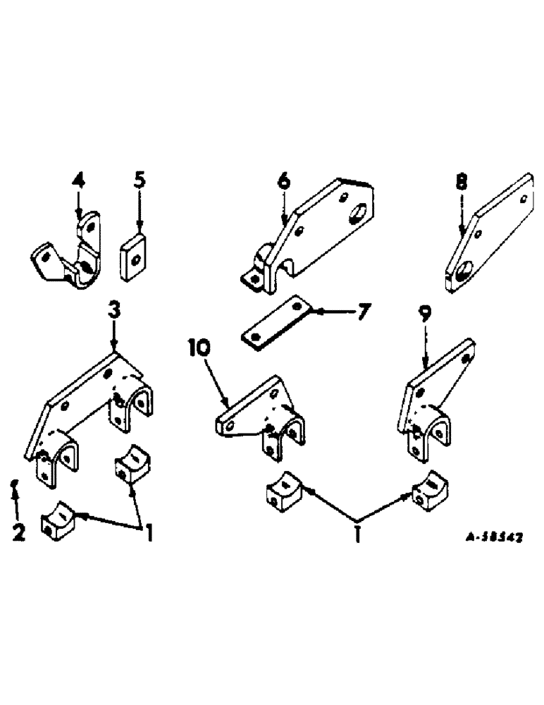 Схема запчастей Case IH 60 - (C-23) - REPLACEABLE BEARINGS, TO SERVICE PLOWS IN THE FIELD 