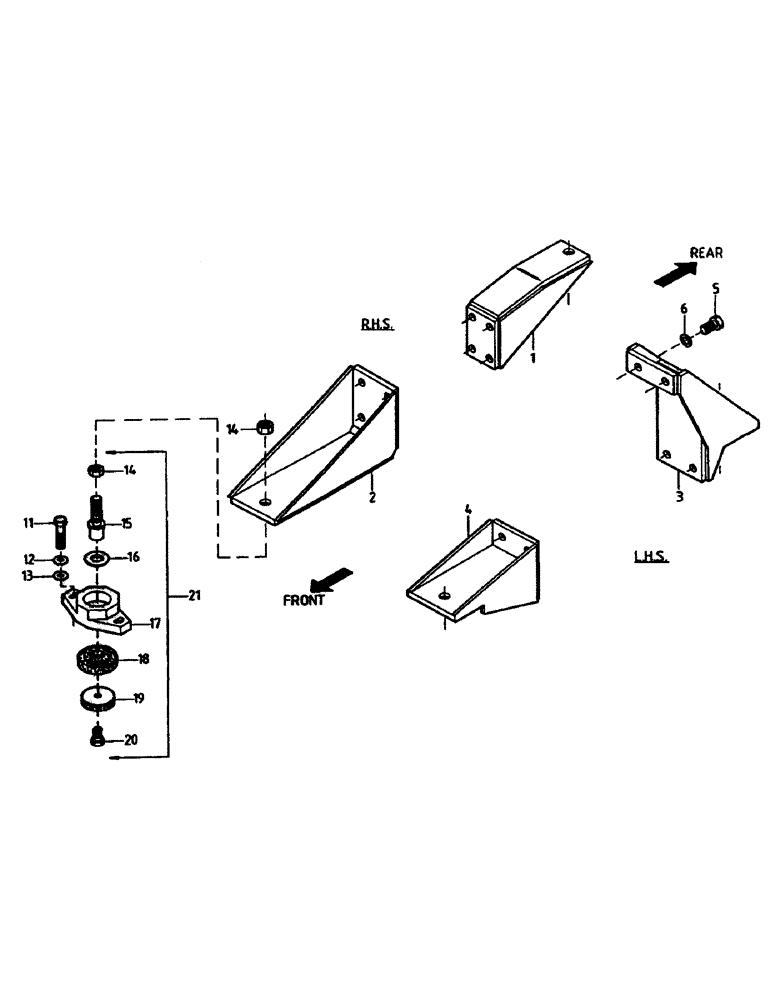 Схема запчастей Case IH 7700 - (C05-01) - ENGINE MOUNTS, 108 Engine & Engine Attachments