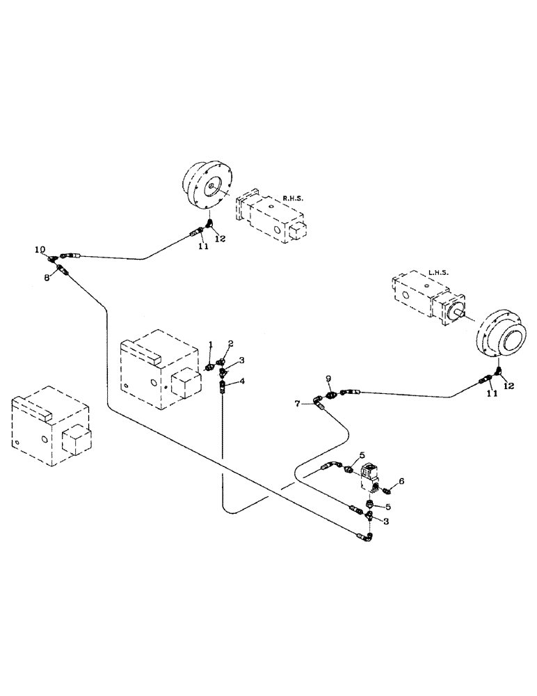 Схема запчастей Case IH 7000 - (B06-35) - HYDRAULIC CIRCUIT, FAIL SAFE BRAKE, 7700 Hydraulic Components & Circuits