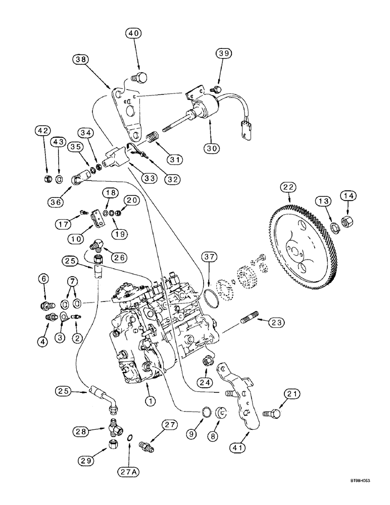 Схема запчастей Case IH 4391TA - (3-16) - FUEL INJECTION PUMP AND DRIVE, 4TA-390 EMISSIONS CERTIFIED ENGINE (03) - FUEL SYSTEM