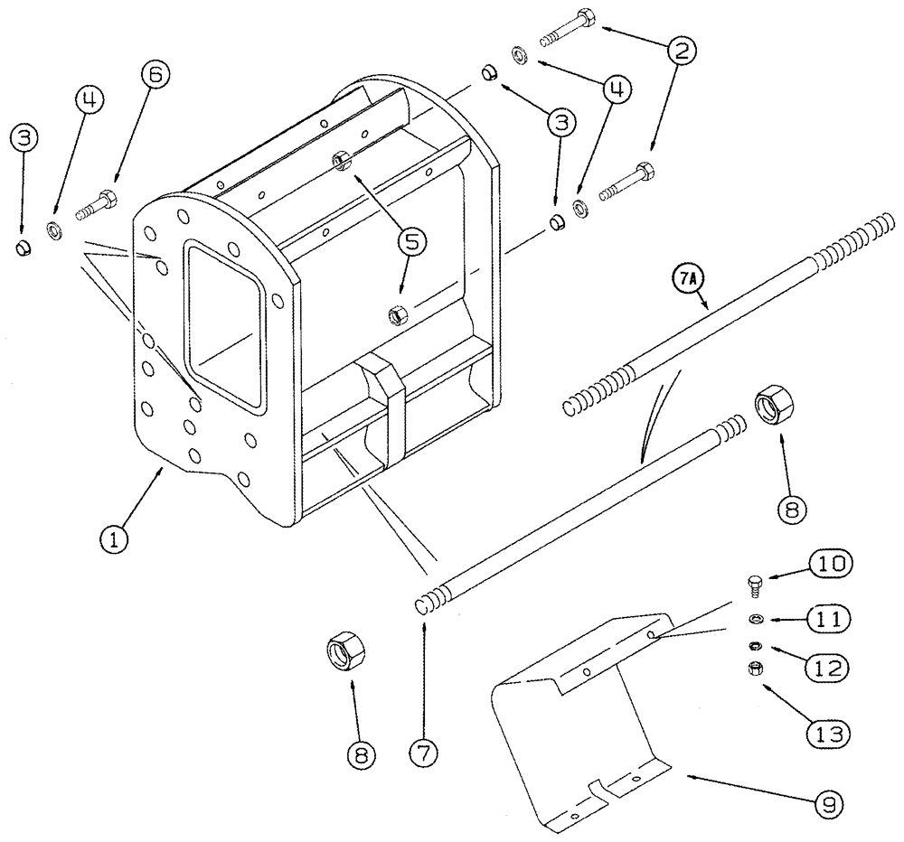 Схема запчастей Case IH 2555 - (06-21) - AXLE SPACERS (03) - POWER TRAIN