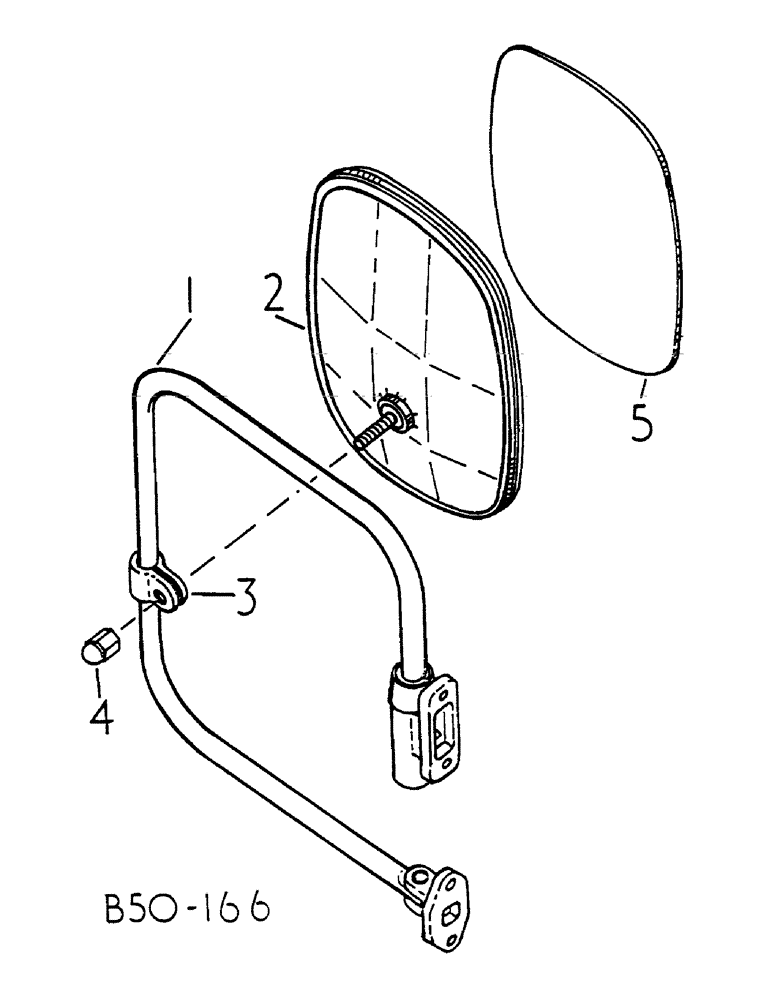 Схема запчастей Case IH 685 - (13-023) - WING MIRROR, TRACTOR W/CAB (05) - SUPERSTRUCTURE