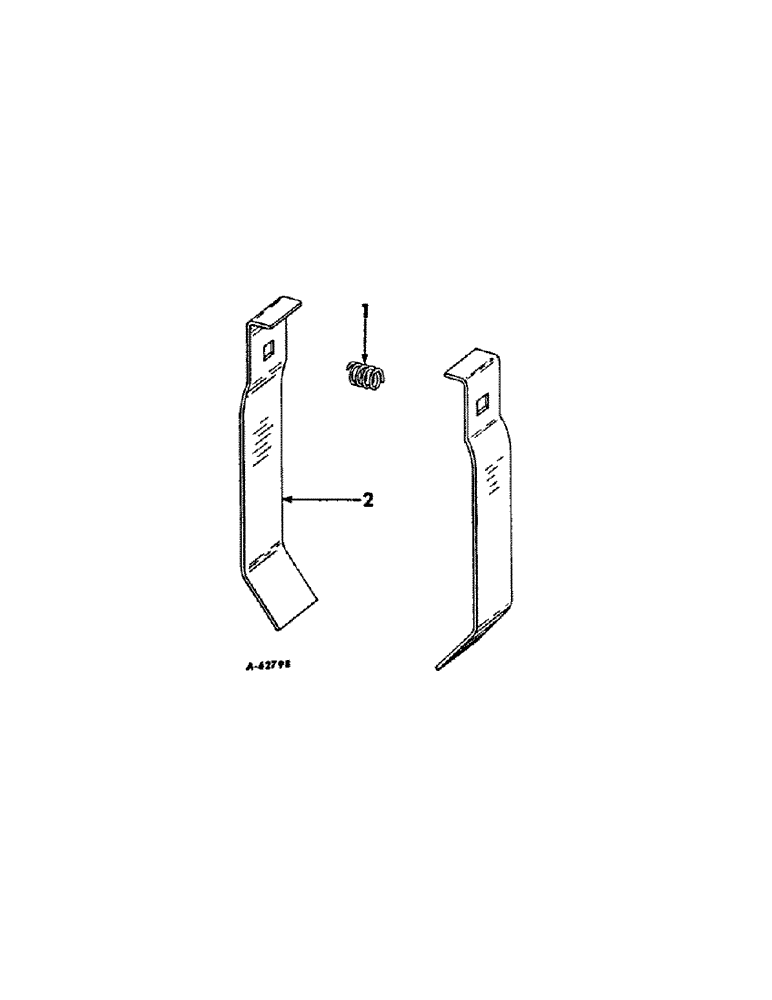 Схема запчастей Case IH 500 - (YA-16[A]) - DOUBLE DISK OUTSIDE SCRAPER, QUANTITIES SHOWN ARE PER ROW 