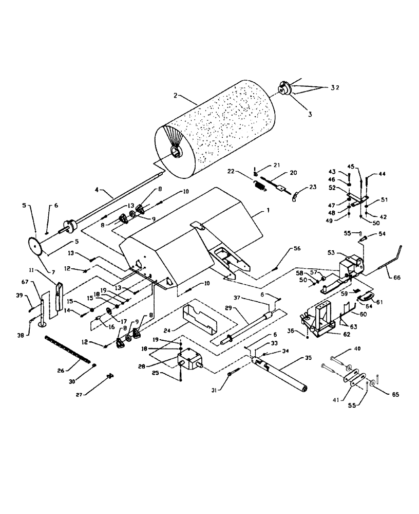 Схема запчастей Case IH BR172 - (300) - BRX172 ROTARY BROOM (00) - COMPLETE MACHINE