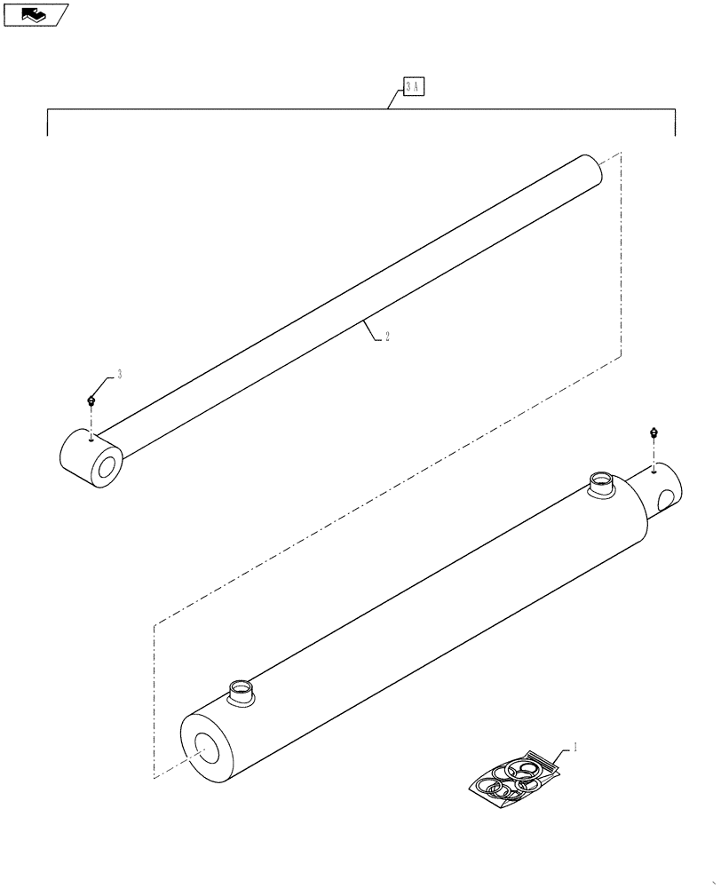 Схема запчастей Case IH 4420 - (07-003) - BOOM LEVEL Cylinders