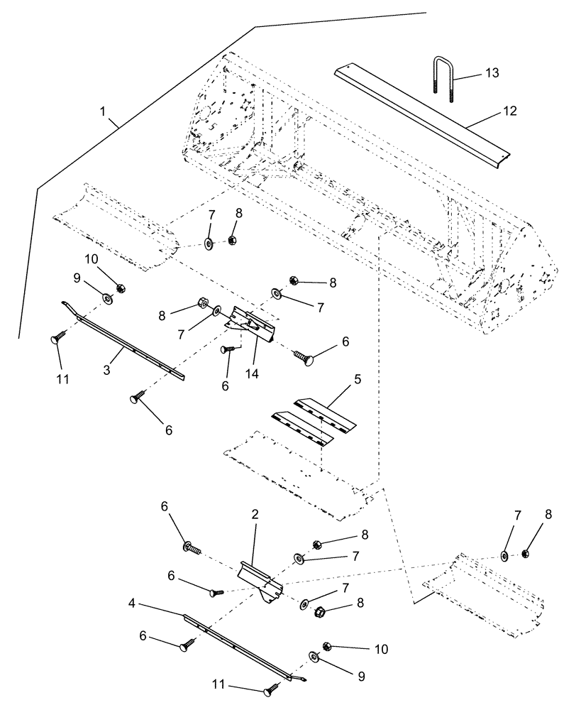 Схема запчастей Case IH 2208 - (01.01[1]) - FEEDER UPGRADE, PIN HAJ034801 AND AFTER [INCLUDES ALL CBJ] (58) - ATTACHMENTS/HEADERS