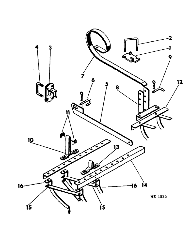 Схема запчастей Case IH 45 - (G-08) - 13 FOOT, 6 INCH MULCHER 