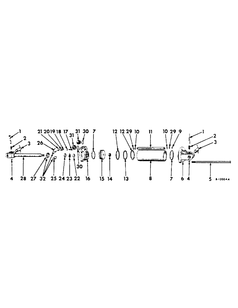 Схема запчастей Case IH 512 - (X-17) - HYDRAULIC CYLINDER, 3-1/2 X 8, HYDRAULIC FITTINGS, PRODUCT GRAPHICS 