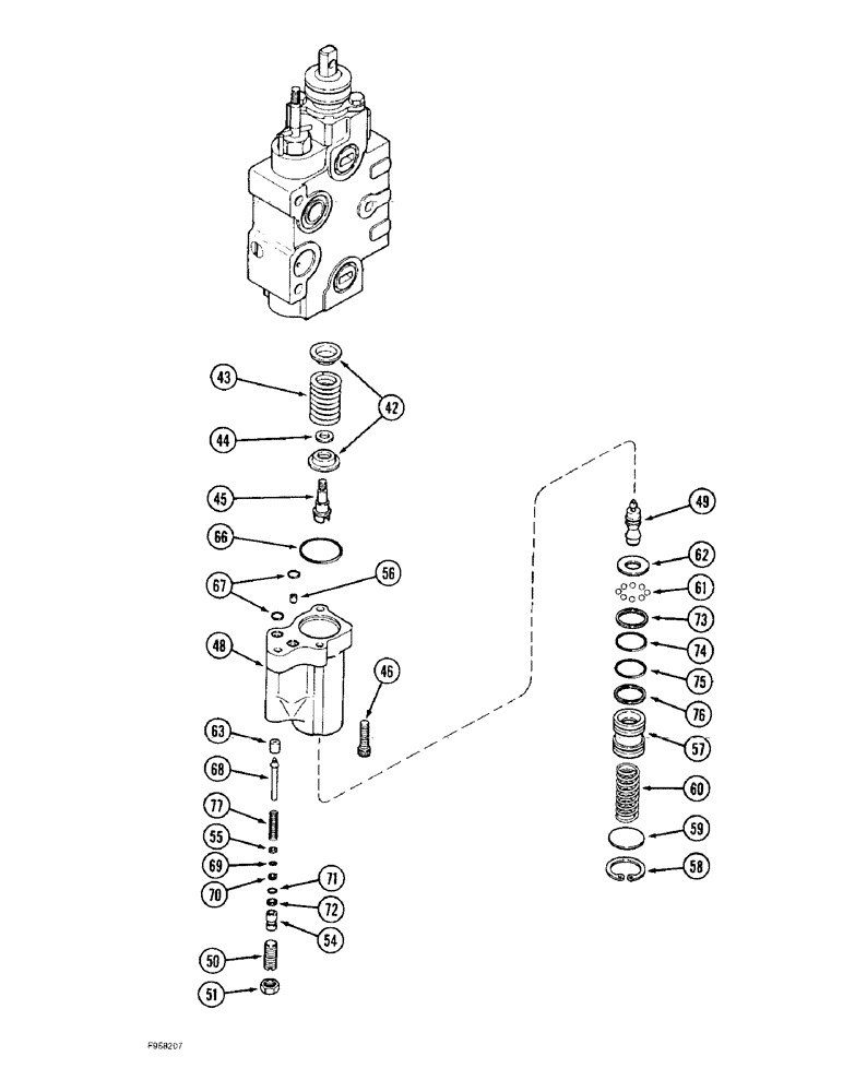 Схема запчастей Case IH 9330 - (8-066) - PRIORITY REMOTE HYDRAULIC VALVE KIT, WITH LOAD CHECK, CONTINUED (08) - HYDRAULICS