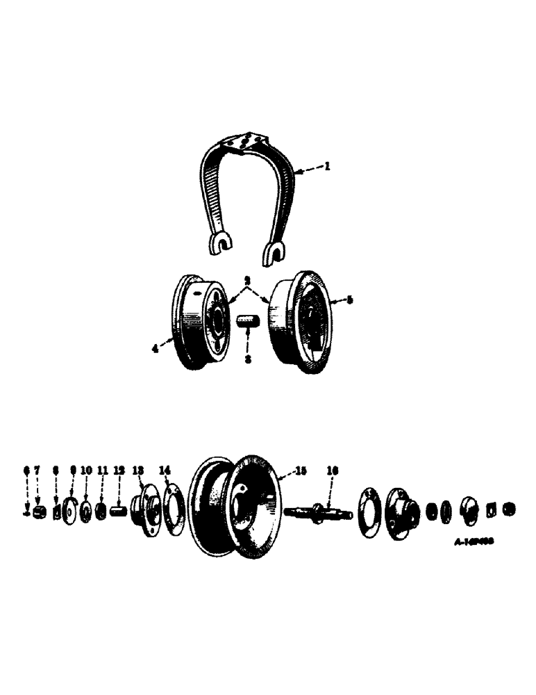 Схема запчастей Case IH SUPER C - (118) - CHASSIS, SINGLE FRONT WHEEL (12) - CHASSIS