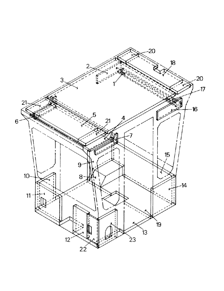 Схема запчастей Case IH ST450 - (01-07) - CAB INSULATION AND VINYL, ASN 129-00014 AND 130-00233 (10) - CAB