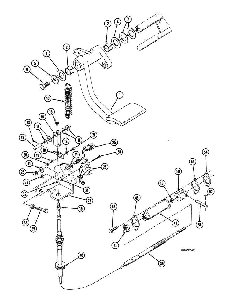 Схема запчастей Case IH 9150 - (6-044) - CLUTCH CONTROL, TRANSMISSION (06) - POWER TRAIN