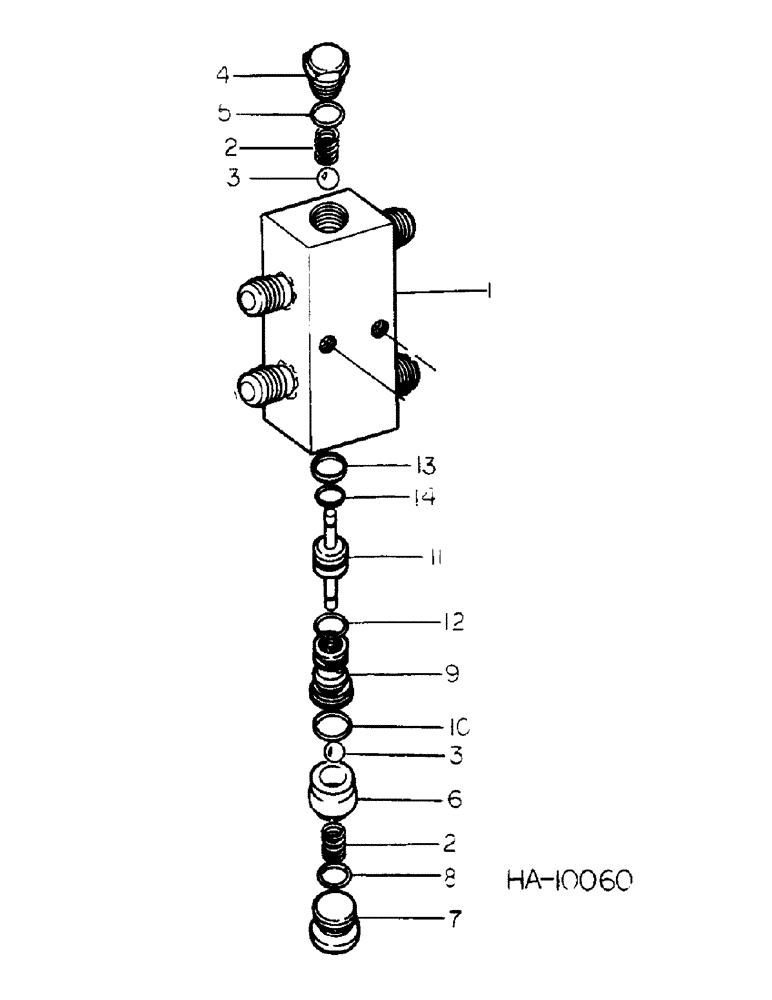 Схема запчастей Case IH 55 - (J-23) - ALTERNATING CHECK VALVE ASSEMBLY, USE WITH DEPTH CONTROL FOR TRACTORS WITHOUT CHECK VALVE 