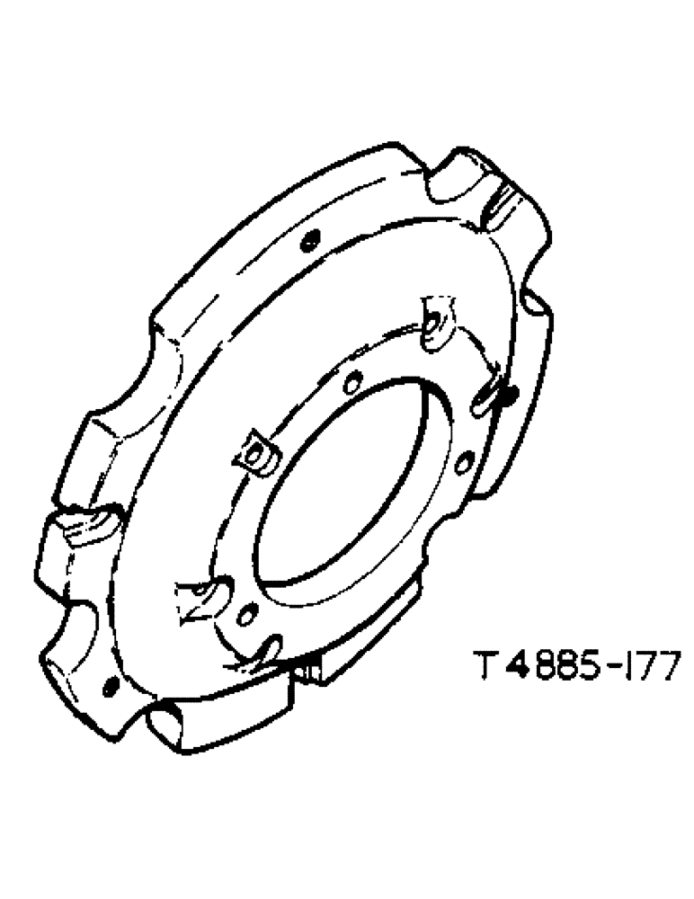 Схема запчастей Case IH 276 - (6-43) - WEIGHTS, REAR WHEEL (06) - POWER TRAIN
