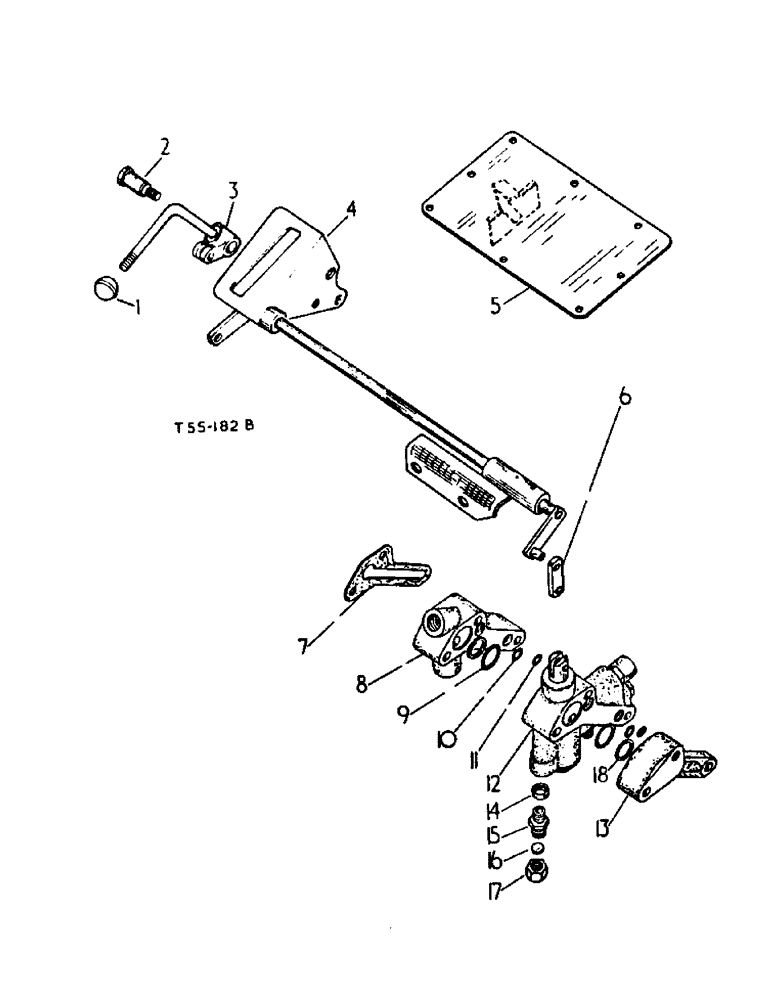 Схема запчастей Case IH 2300 - (5-21) - HYDRAULIC ATTACHMENTS, AUXILIARY VALVE ATTACHMENTS, WITH ONE S.A. OR ONE D.A. VALVE (07) - HYDRAULIC SYSTEM
