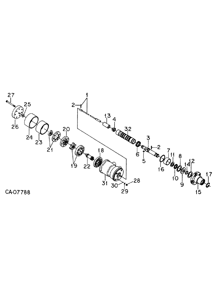 Схема запчастей Case IH 886 - (10-21) - HYDRAULIC, HYDROSTATIC POWER STEERING HAND PUMP (07) - HYDRAULICS
