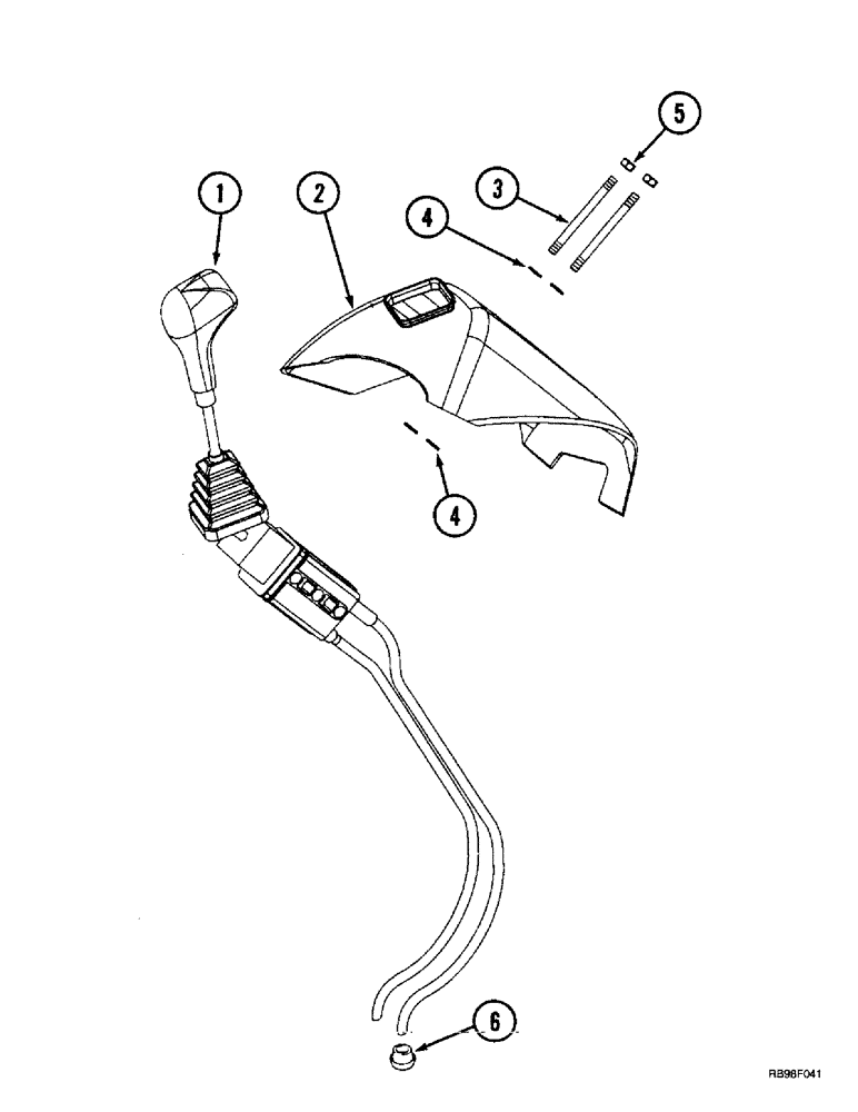 Схема запчастей Case IH L400 - (8-24) - HYDRAULIC CONTROLS, COVER, 2 FUNCTION CX50, CX60 (08) - HYDRAULICS