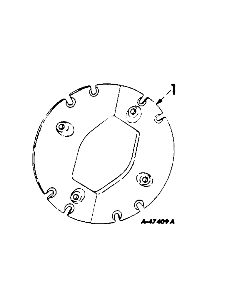 Схема запчастей Case IH 460 - (154) - WHEELS, REAR WHEEL WEIGHTS, SPLIT TYPE, FARMALL 460 SERIES (11) - WHEELS