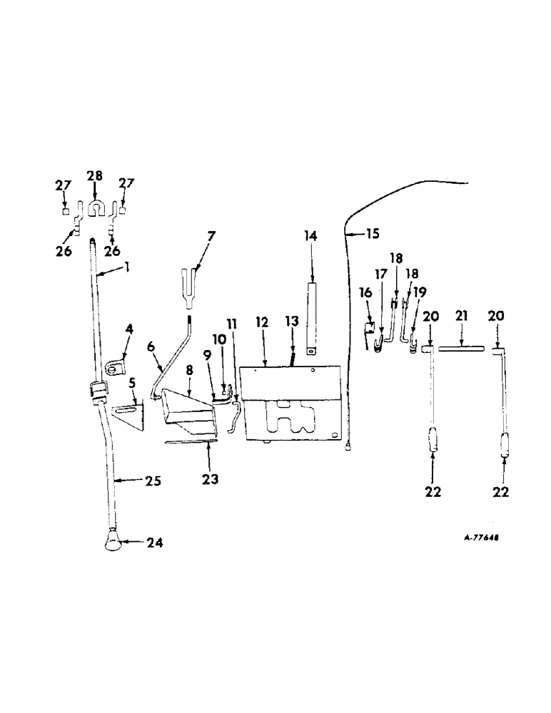Схема запчастей Case IH 414 - (179) - GEAR SHIFT AND LEFT HAND CONTROLS (90) - PLATFORM, CAB, BODYWORK AND DECALS