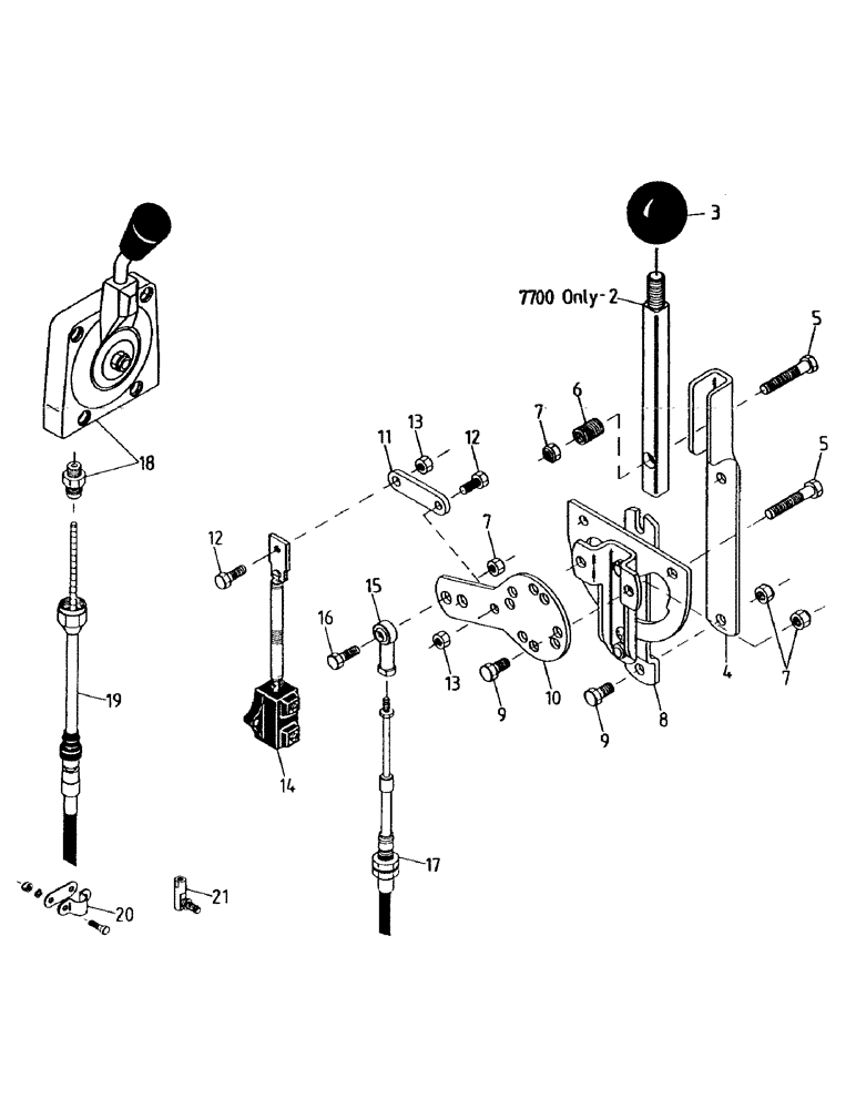 Схема запчастей Case IH 7000 - (A05-40) - PEDESTAL CONTROLS Mainframe & Functioning Components