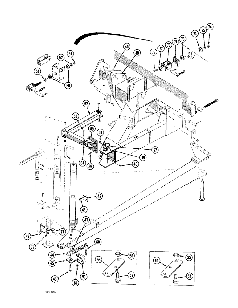 Схема запчастей Case IH 730 - (9-12) - HITCH GROUP (CONTD) (09) - CHASSIS