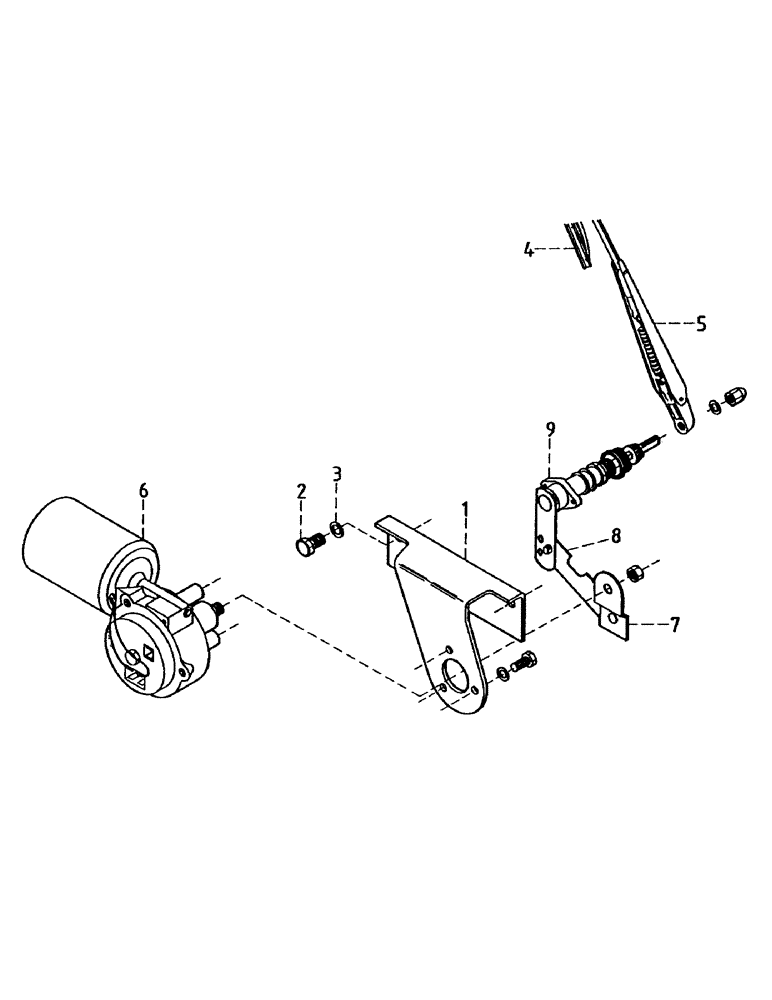 Схема запчастей Case IH 7000 - (A04-16) - MAINFRAME, CABIN WINDSCREEN WIPER, HEAVY DUTY (Jul 16 2004 11:36:00.0014 PM) Mainframe & Functioning Components