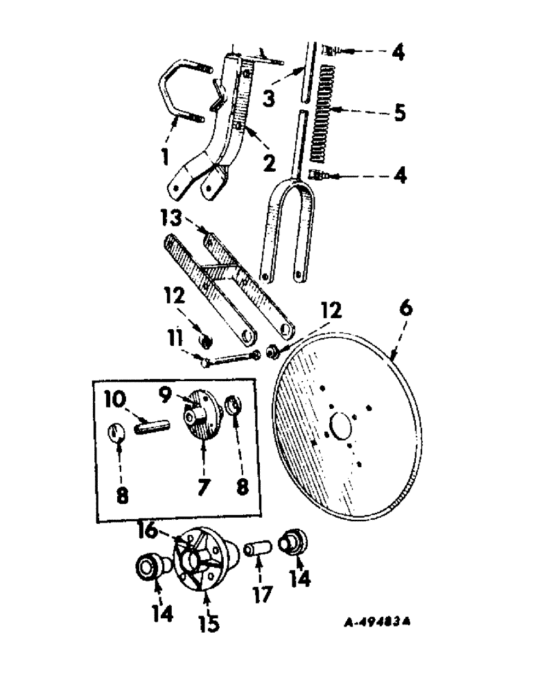 Схема запчастей Case IH 53 - (F-14) - ROLLING GUIDE FIN, FLEXIBLE 