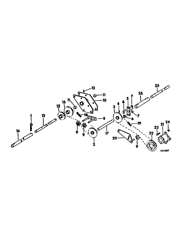 Схема запчастей Case IH 92 - (D-06) - OUTER DRUM DRIVE 